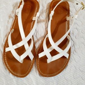 White sandals